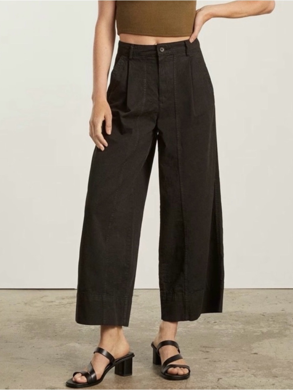 Everlane The Tourist Wide Leg Trouser Pant Baggy Crop J